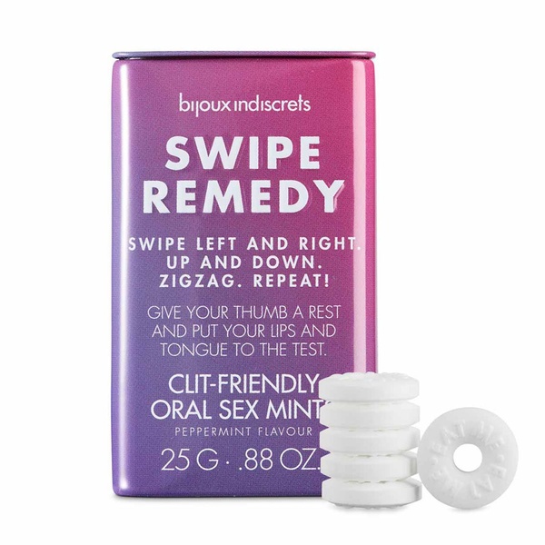 Мятные конфеты Bijoux Indiscrets Swipe Remedy – clitherapy oral sex mints, без сахара SO5911 SO5911 фото