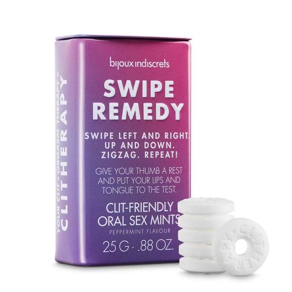 Мятные конфеты Bijoux Indiscrets Swipe Remedy – clitherapy oral sex mints, без сахара SO5911 SO5911 фото