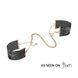 Наручники Bijoux Indiscrets Desir Metallique Handcuffs - Black, металлические, стильные браслеты Черный SO2663 SO2663 фото 1