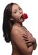 Кляп с розой Master Series: Eye-Catching Ball Gag With Rose, черно-красный SO8794 SO8794 фото 7