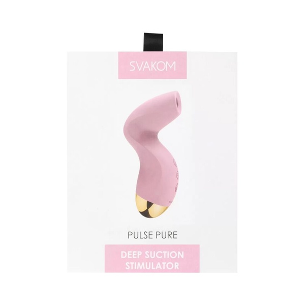 Вакуумный клиторальный стимулятор Svakom Pulse Pure Pale Pink, 5 режимов, 5 интенсивностей в каждом SO6993 SO6993 фото