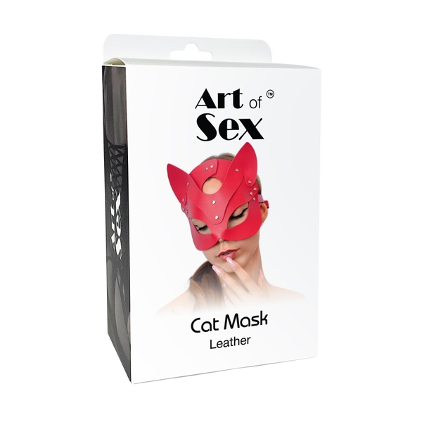 Маска Кішечки Art of Sex - Cat Mask, Красный , SO7769 SO7769 фото