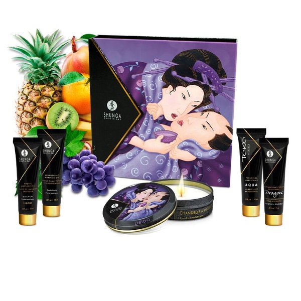 Подарунковий набір Shunga Geishas Secrets – Exotic Fruits для розкішної ночі вдвох , SO7823 SO7823 фото