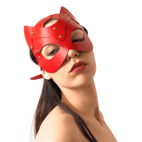 Маска Кішечки Art of Sex - Cat Mask, Красный , SO7769 SO7769 фото