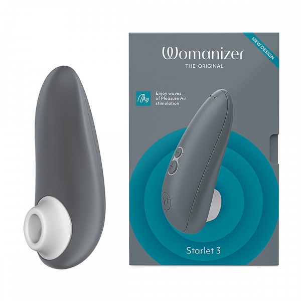 Вакуумный клиторальный стимулятор Womanizer Starlet 3 Gray , W44087