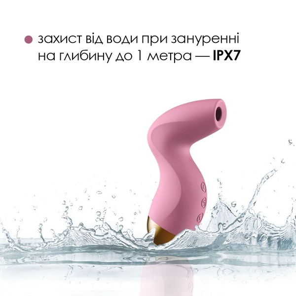 Вакуумный клиторальный стимулятор Svakom Pulse Pure Pale Pink, 5 режимов, 5 интенсивностей в каждом SO6993 SO6993 фото