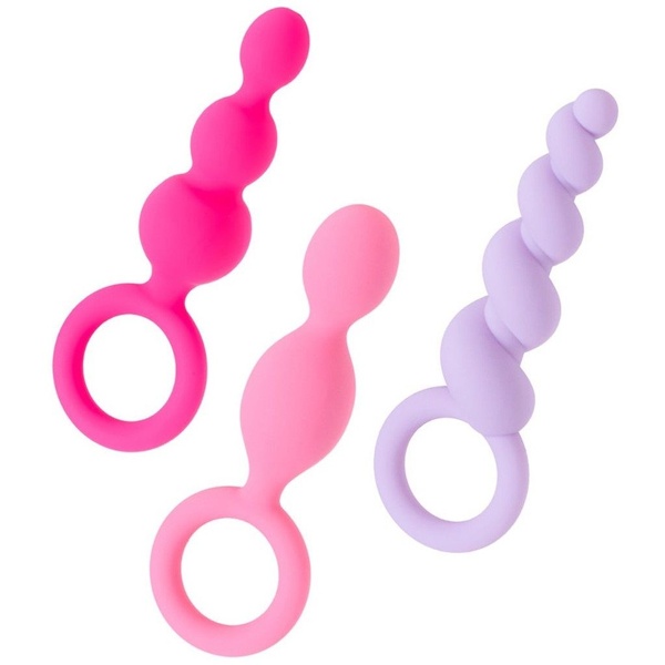 Набор анальных цепочек Satisfyer Booty Call (set of 3) (Colored) , T360913