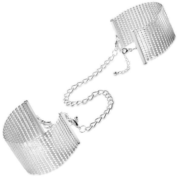 Наручники Bijoux Indiscrets Desir Metallique Handcuffs - Silver, металеві, стильні браслети , SO5920 SO5920 фото