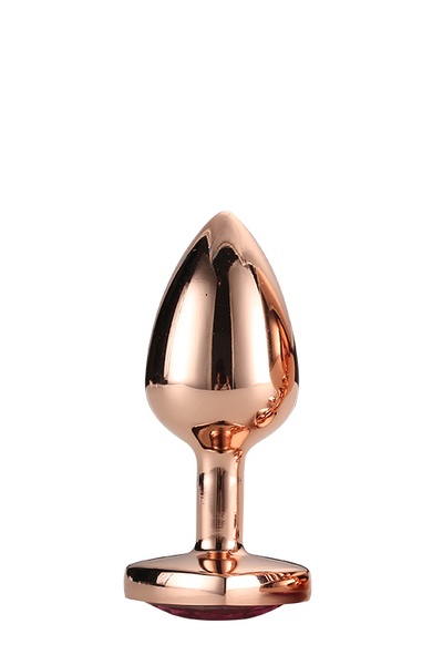 Dt21789 анальна пробка з серцем GLEAMING LOVE ROSE GOLD PLUG SMALL , DT21789