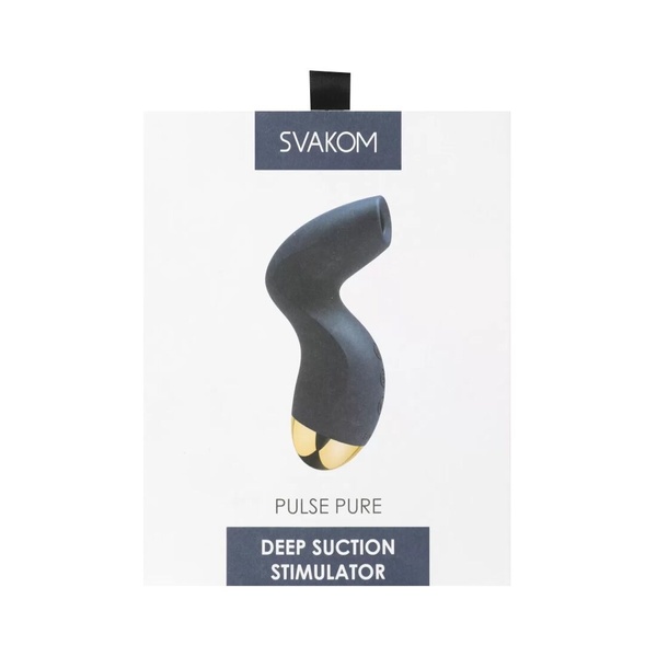 Вакуумный клиторальный стимулятор Svakom Pulse Pure Navy Blue, 5 режимов, 5 интенсивностей в каждом SO6994 SO6994 фото