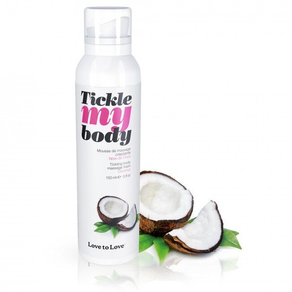 Масажна піна Love To Love TICKLE MY BODY COCONUT (150 мл) зволожувальна , SO4874 SO4874 фото