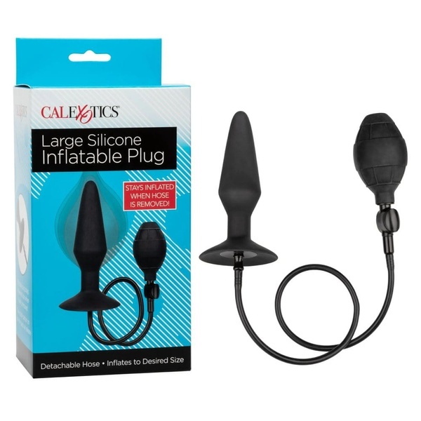 Анальная пробка с накачкой L CalExotics Silicone Inflatable Plug, 14 x 1.7–3.9 см , CL12032