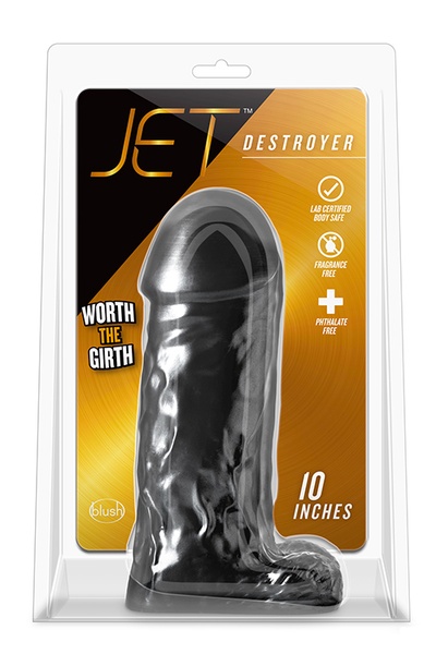 Фалоімітатор гігант JET DESTROYER CARBON METALLIC BLACK , T331270