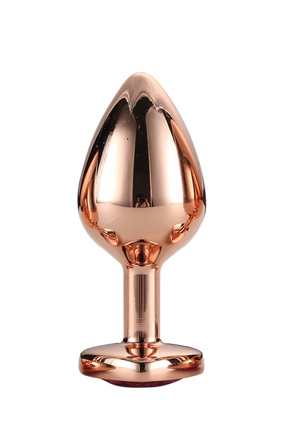 DT21790 Анальная пробка с сердцем GLEAMING LOVE ROSE GOLD PLUG MEDIUM , DT21790