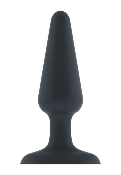 Анальная пробка с вибрацией Dorcel Best Vibe Plug M, макс. диаметр 4,1см, soft-touch силикон Черный SO2139 SO2139 фото