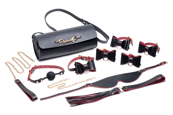 Набір БДСМ з дорожньою сумкою Master Series: Bow — Luxury BDSM Set With Travel Bag, 11 предметів , SO8796 SO8796 фото