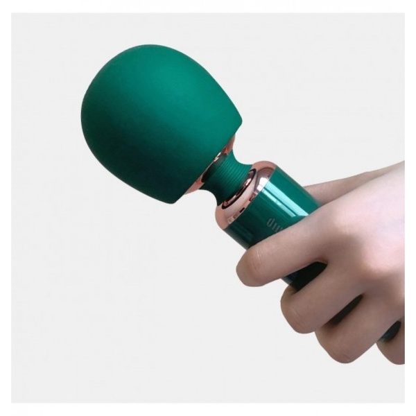 Вібратор-мікрофон Qingnan No.5 Powerful Mini Wand Massager, зелений, Q95551