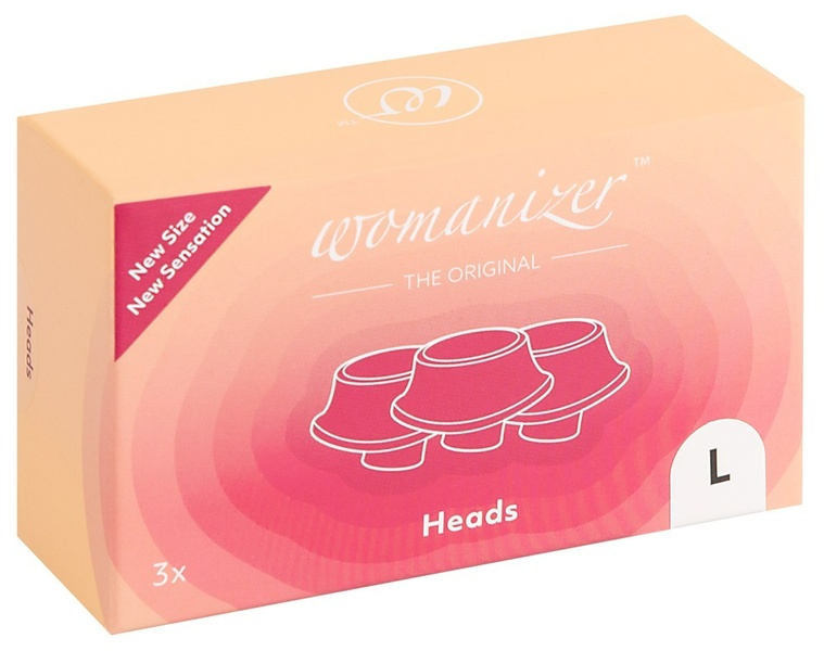 Сменные насадки на Womanizer Premium, Eco, Classic, Liberty, Starlet 2, белый, размер L , WZ92ML0100