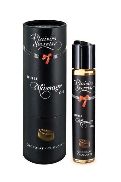 Масажна олія Plaisirs Secrets Chocolate (59 мл) з афродизіаками, їстівна, подарункове паковання , SO1836 SO1836 фото