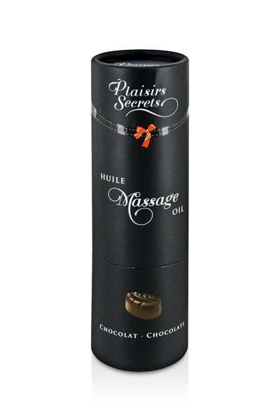 Масажна олія Plaisirs Secrets Chocolate (59 мл) з афродизіаками, їстівна, подарункове паковання , SO1836 SO1836 фото