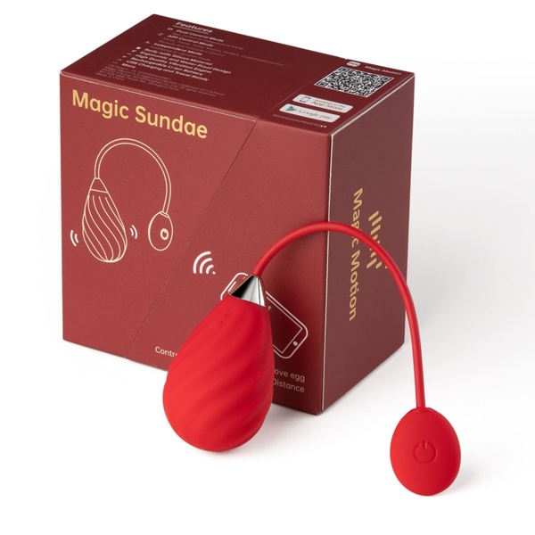 Смарт-виброяйцо Magic Motion Sundae Red SO4469 SO4469 фото