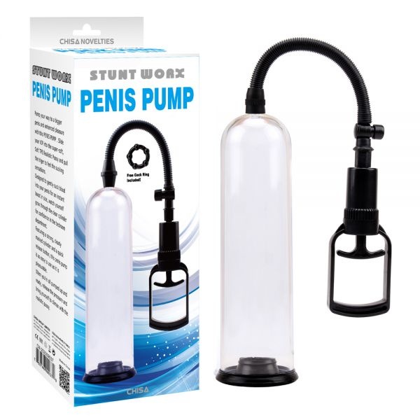 Помпа с эрекционным кольцом Chisa Peins Pump Black , CH309037