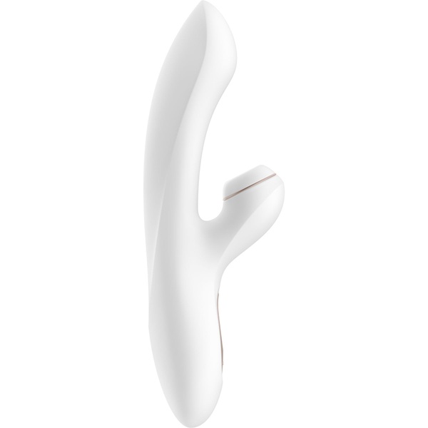 Вакуумный вибратор-кролик Satisfyer Pro Plus G-Spot Rabbit, первый кролик с вакуумом и вибрацией Белый SO1829 SO1829 фото