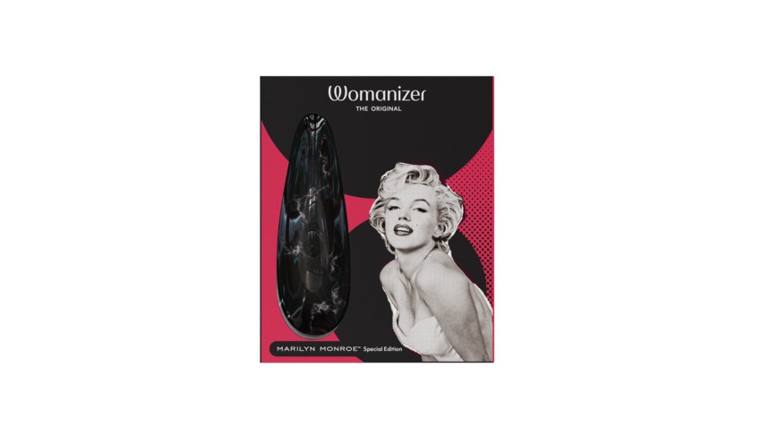 Вакуумный стимулятор клитора Womanizer Marilyn Monroe Black Marble , W44099