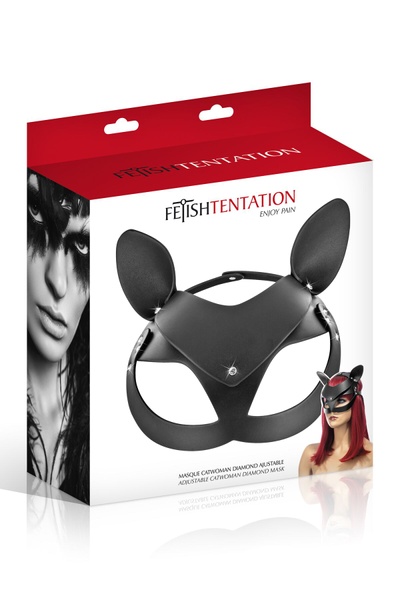 Маска кішки Fetish Tentation Adjustable Catwoman Diamond Mask , SO4661 SO4661 фото