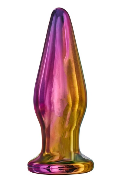 Анальна пробка з вібрацією скляна конусна Dream Toys GLAMOUR GLASS , DT21942