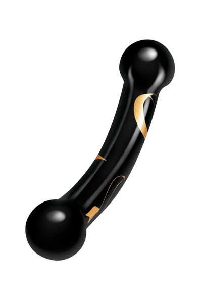 Стеклянный двухсторонний фаллоимитатор SECRET KISSES 5.5" HANDBLOWN DOUBLE ENDED DILDO , T160628