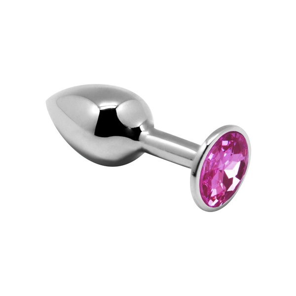 Металлическая анальная пробка с кристаллом Alive Mini Metal Butt Plug Pink M SO6002 SO6002 фото