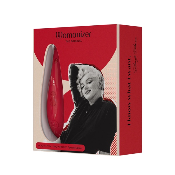 Вакуумний стимулятор клітора Womanizer Marilyn Monroe Vivid Red , W44004