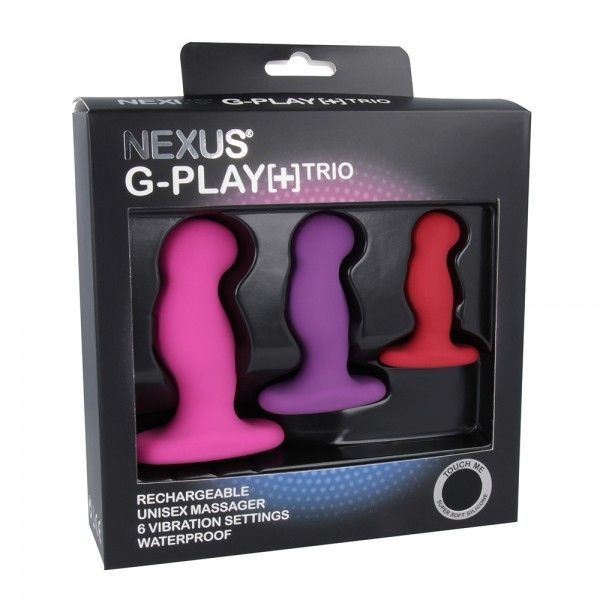 Набор вибромассажеров простаты Nexus G-Play Trio Plus, макс диаметр 2,3-3,0-3,5см, для новичков SO2142 SO2142 фото