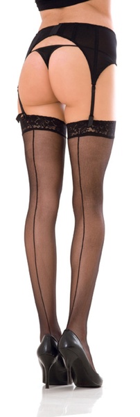 Панчохи lace TOP SHEER THIGH HIGH W. BACKSEAM , T758023