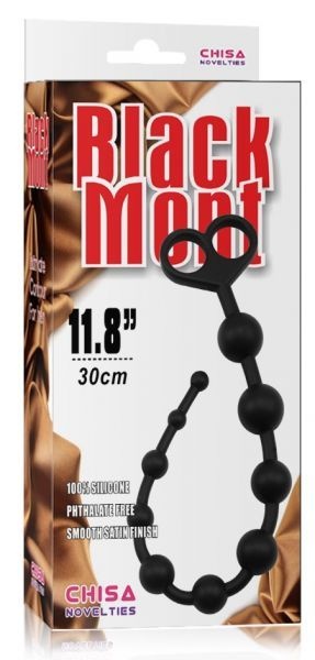 Анальная цепочка Black Mont Silicone , CH74742