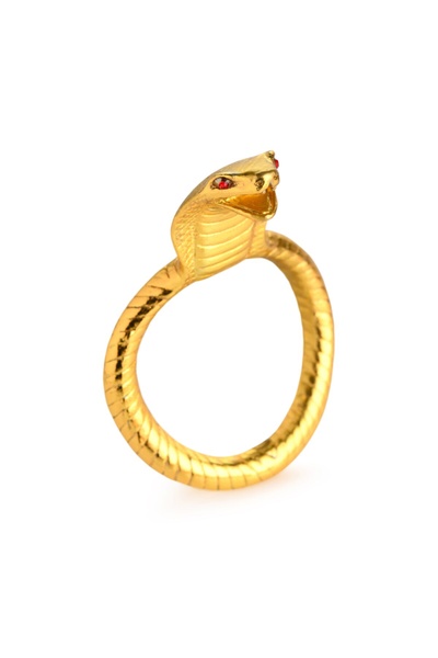 Ерекційне кільце з головою кобри Master Series: Cobra King Golden Cock Ring , SO8799 SO8799 фото