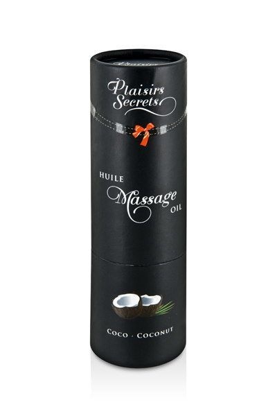 Массажное масло Plaisirs Secrets Coconut (59 мл) с афродизиаками, съедобное, подарочная упаковка SO1838 SO1838 фото