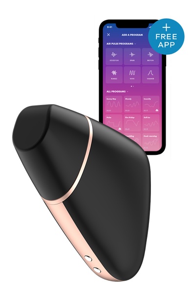 T360115 вакуумний стимулятор клітора SATISFYER LOVE TRIANGLE BLACK , T360115