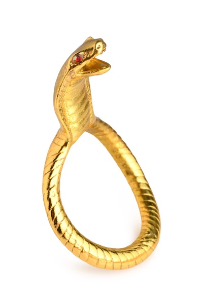 Ерекційне кільце з головою кобри Master Series: Cobra King Golden Cock Ring , SO8799 SO8799 фото