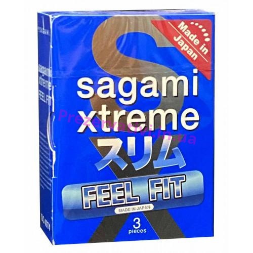 Супертонкие латексные презервативы Sagami Xtreme Feel Fit 3 шт , 11939 11939 фото