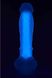 Фалоімітатор Dream Toys, що світиться RADIANT SOFT SILICONE GLOW IN THE DARK DILDO MEDIUM PURPLE, DT22047