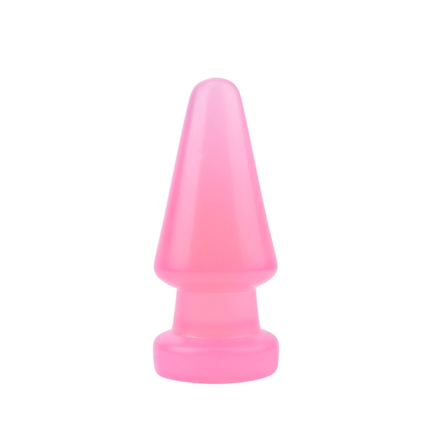 Большая анальная пробка Chisa Hi-Rubber Anal Delight Plug Pink , CH30736