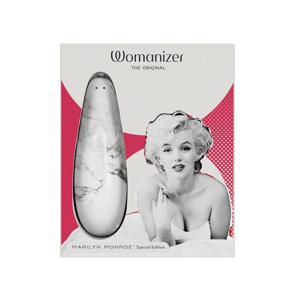 Вакуумный стимулятор клитора Womanizer Marilyn Monroe White Marble , W44003