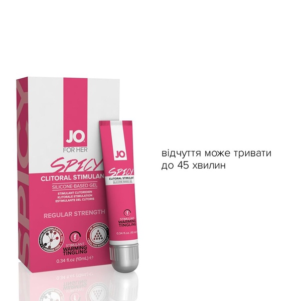 Возбуждающий гель для клитора System JO SPICY WARMING (10 мл) разогревающий SO1501 SO1501 фото