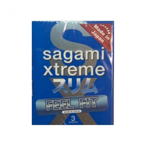 Супертонкі латексні презервативи Sagami Xtreme Feel Fit 3 шт, 11939 11939 фото