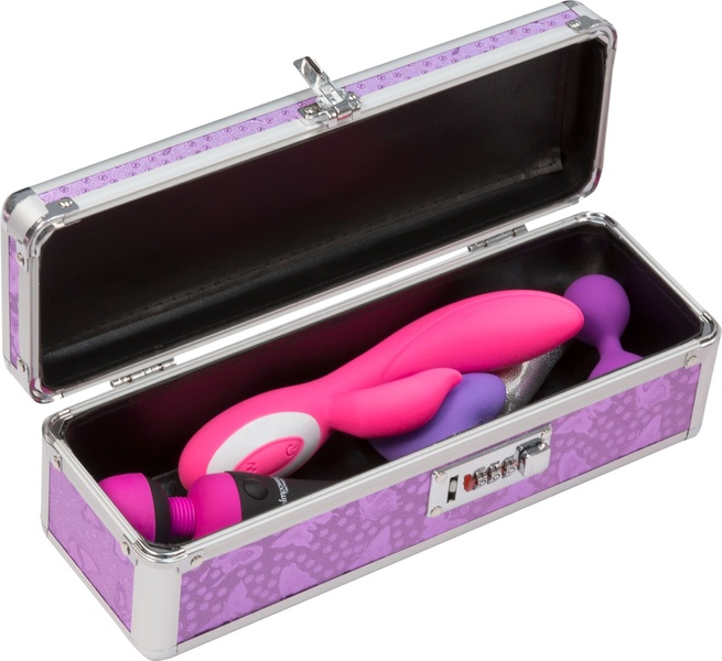 Кейс для зберігання секс-іграшок BMS Factory - The Toy Chest Lokable Vibrator Case Purple з кодовим Фіолетовий, SO5562 SO5562 фото