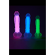 Фалоімітатор Dream Toys, що світиться RADIANT SOFT SILICONE GLOW IN THE DARK DILDO MEDIUM PURPLE, DT22047