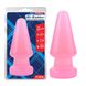 Большая анальная пробка Chisa Hi-Rubber Anal Delight Plug Pink , CH30736