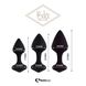 Набір силіконових анальних пробок FeelzToys - Bibi Butt Plug Set 3 pcs Black , SO5065 SO5065 фото 2